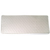 Materasso sottovuoto in poliuretano rivestito cotone 90x200 cm colore bianco